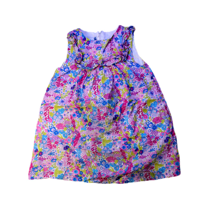 A Multicolour Sleeveless Dresses from Jacadi in size 3T for girl. (Front View)