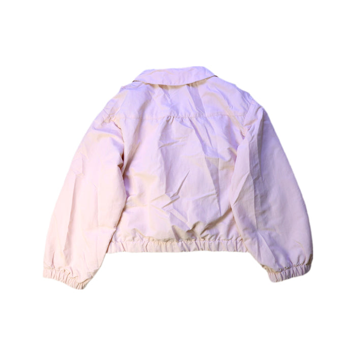 A Ivory Lightweight Jackets from Petit Main in size 5T for girl. (Back View)