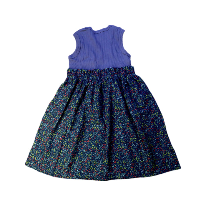 A Blue Sleeveless Dresses from BEAMS in size 5T for girl. (Back View)
