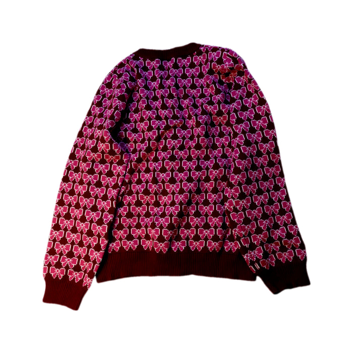 A Burgundy Cardigans from Flöss in size 8Y for girl. (Back View)