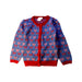 A Blue Cardigans from Flöss in size 7Y for girl. (Front View)