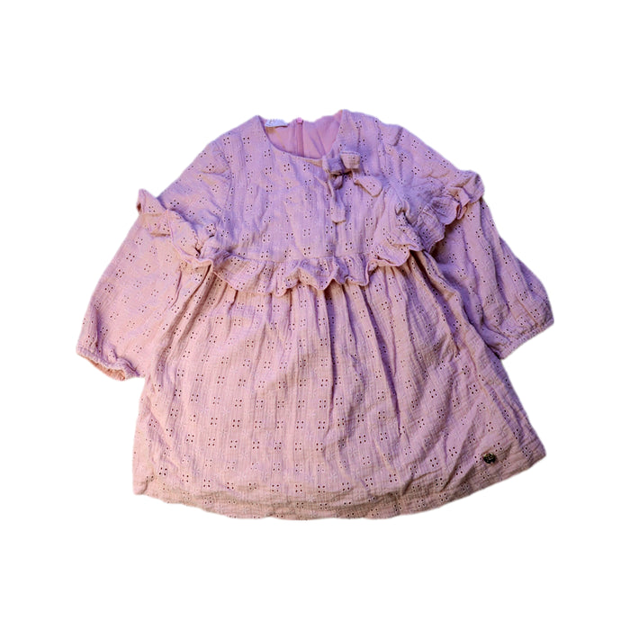 A Pink Short Sleeve Dresses from Paz Rodriguez in size 4T for girl. (Front View)