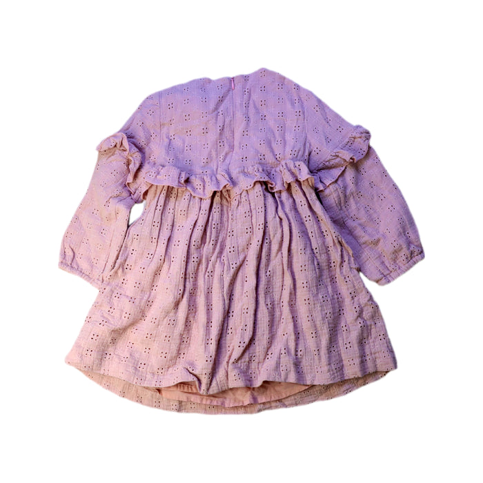 A Pink Short Sleeve Dresses from Paz Rodriguez in size 4T for girl. (Back View)