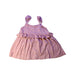 A Pink Sleeveless Dresses from Jamie Kay in size 6T for girl. (Back View)