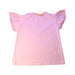 A Pink Short Sleeve Tops from Laranjinha in size 6T for girl. (Back View)