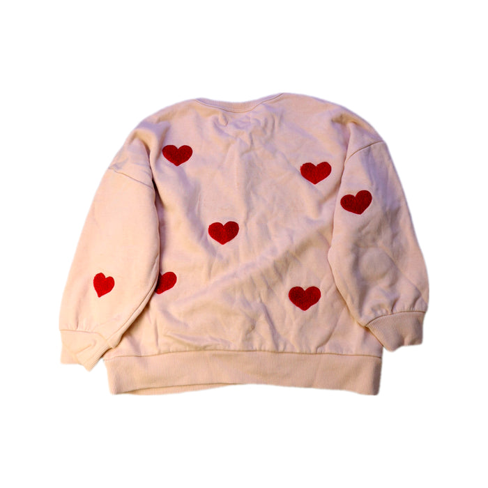 A Beige Crewneck Sweatshirts from Konges Sløjd in size 4T for girl. (Back View)