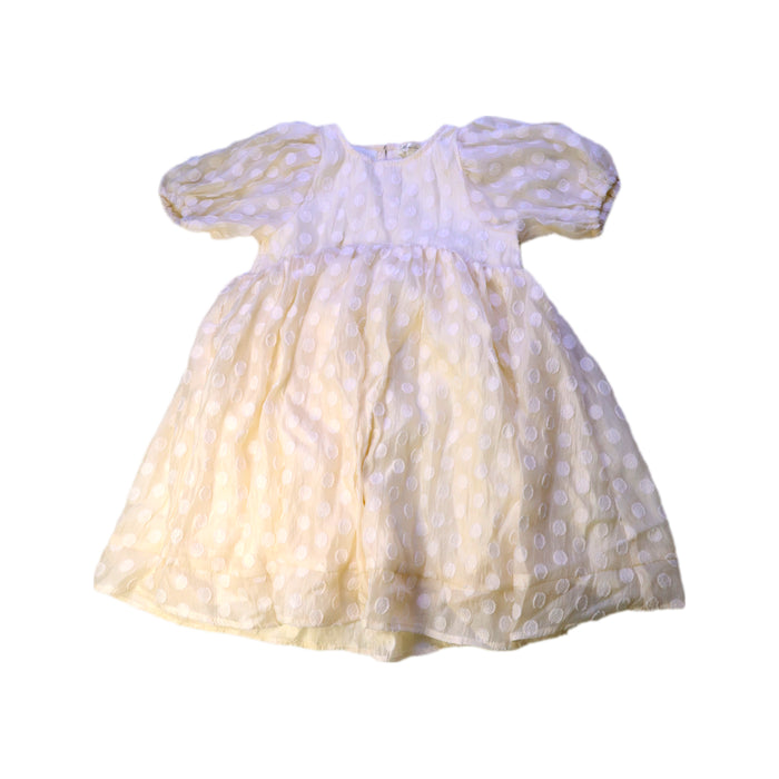 A Ivory Long Sleeve Dresses from Rylee + Cru in size 6T for girl. (Front View)