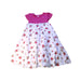 A Pink Short Sleeve Dresses from Petit Main in size 5T for girl. (Front View)