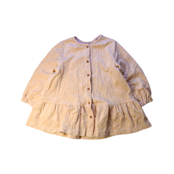 A Beige Long Sleeve Tops from Organic Zoo in size 3T for girl. (Front View)