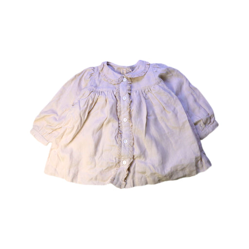 A White Short Sleeve Shirts from Little Cotton Clothes in size 2T for girl. (Front View)