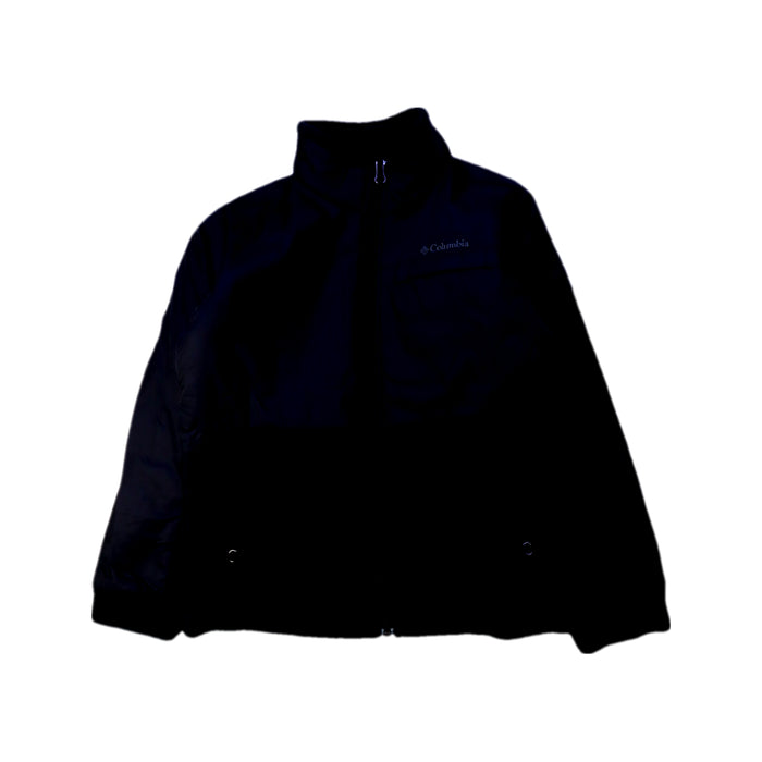 A Black Puffer/Quilted Jackets from Columbia in size 8Y for boy. (Front View)