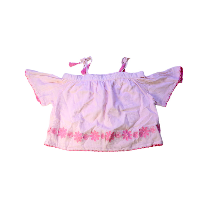 A Pink Sleeveless Tops from Seed in size 2T for girl. (Front View)