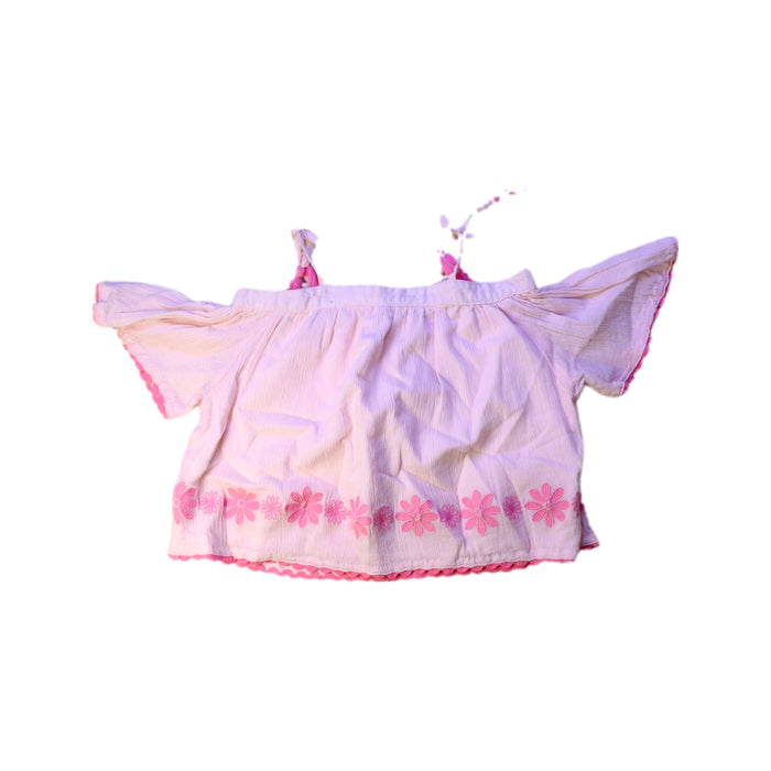 A Pink Sleeveless Tops from Seed in size 2T for girl. (Back View)