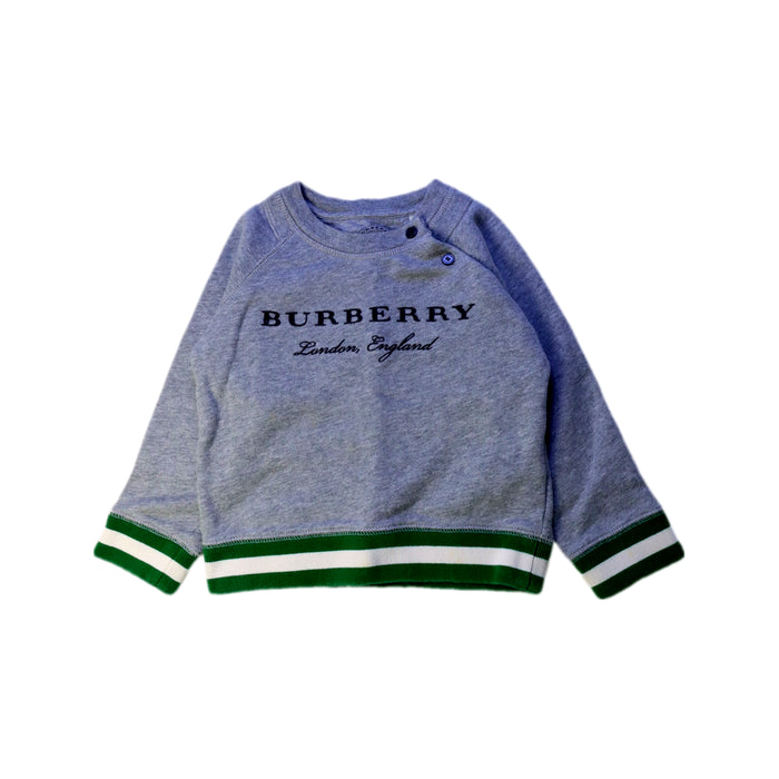 A Grey Crewneck Sweatshirts from Burberry in size 2T for girl. (Front View)