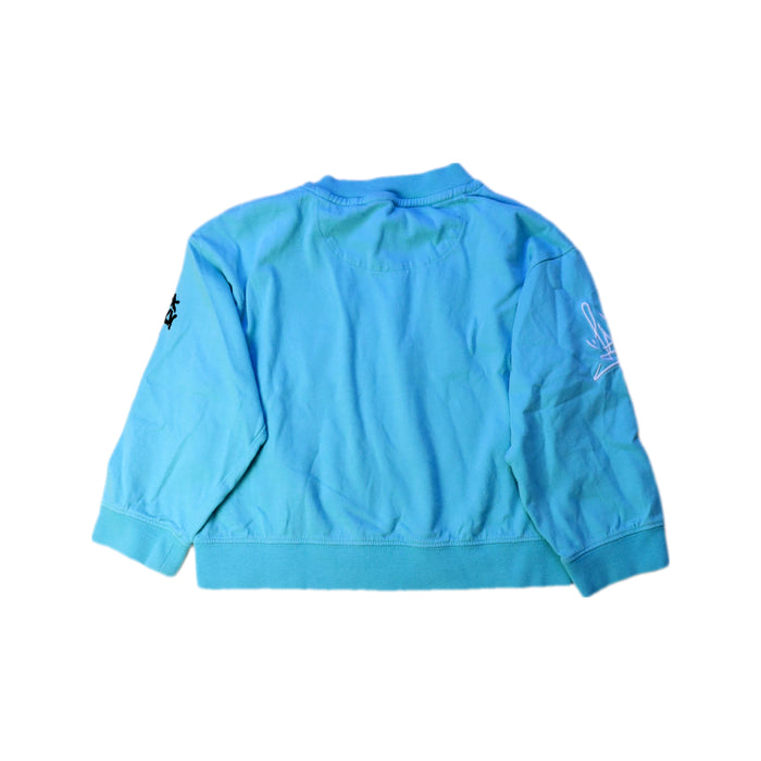 A Blue Crewneck Sweatshirts from Burberry in size 2T for girl. (Back View)