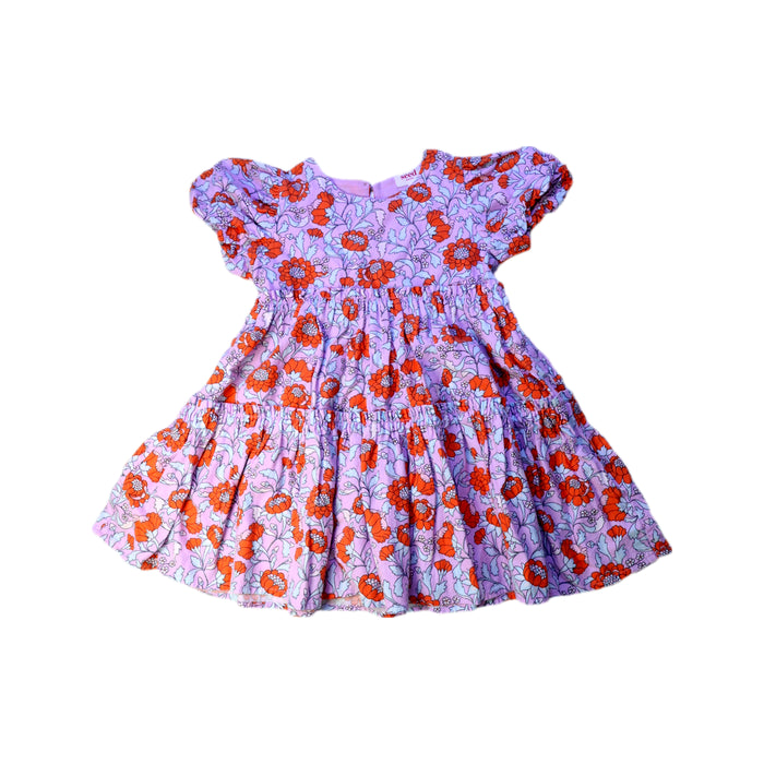 A Pink Short Sleeve Dresses from Seed in size 4T for girl. (Front View)