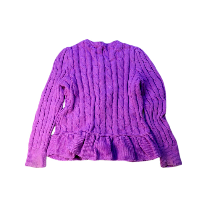 A Purple Cardigans from Polo Ralph Lauren in size 4T for girl. (Back View)