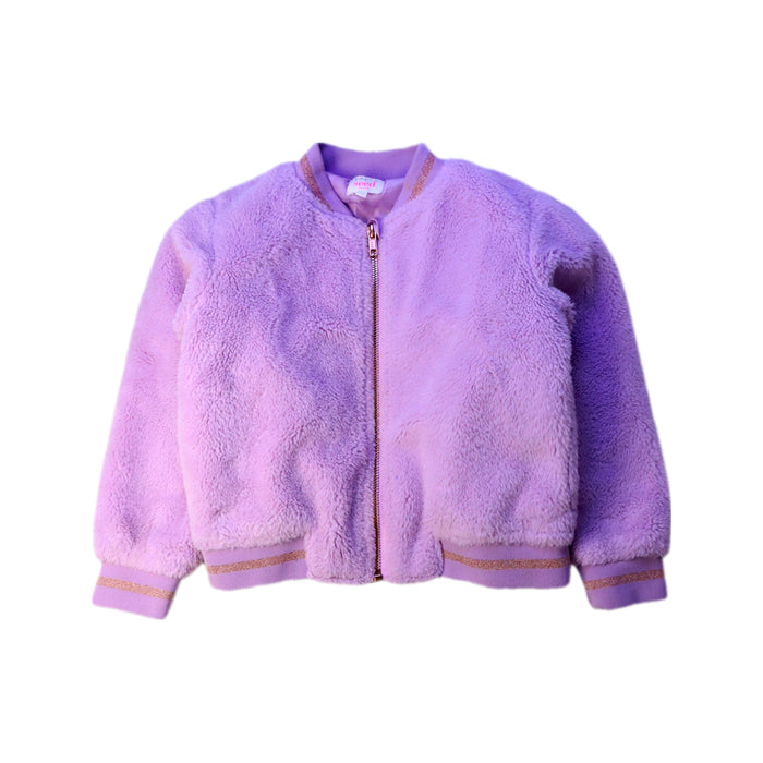 A Purple Lightweight Jackets from Seed in size 5T for girl. (Front View)