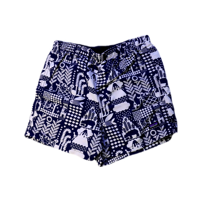 A Navy Shorts from Patagonia in size 5T for boy. (Front View)