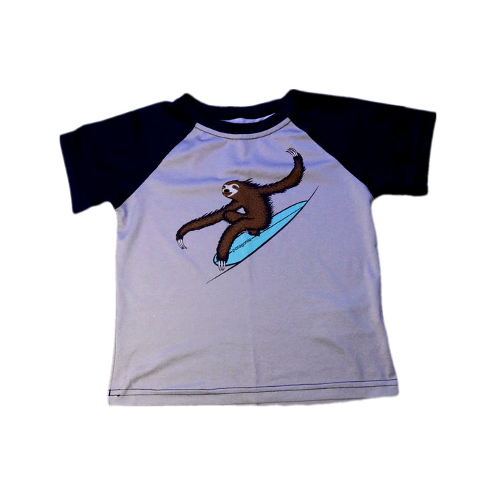 A Grey Short Sleeve T Shirts from Patagonia in size 4T for boy. (Front View)