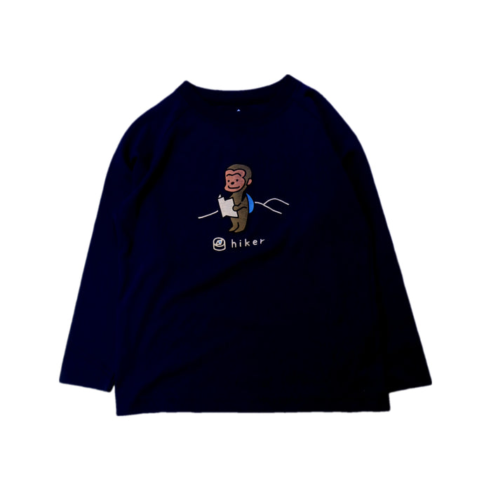 A Navy Long Sleeve T Shirts from Mont-bell in size 5T for neutral. (Front View)