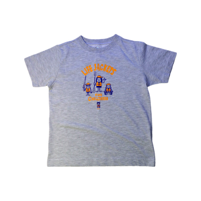 A Grey Short Sleeve T Shirts from Mont-bell in size 5T for boy. (Front View)