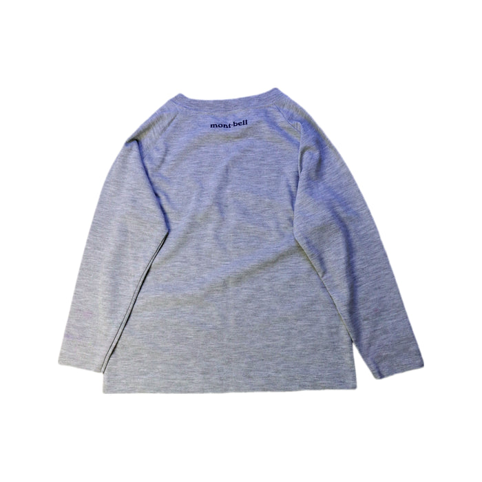 A Grey Long Sleeve T Shirts from Mont-bell in size 4T for boy. (Back View)