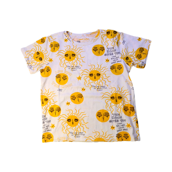 A White Short Sleeve T Shirts from Mini Rodini in size 8Y for boy. (Front View)