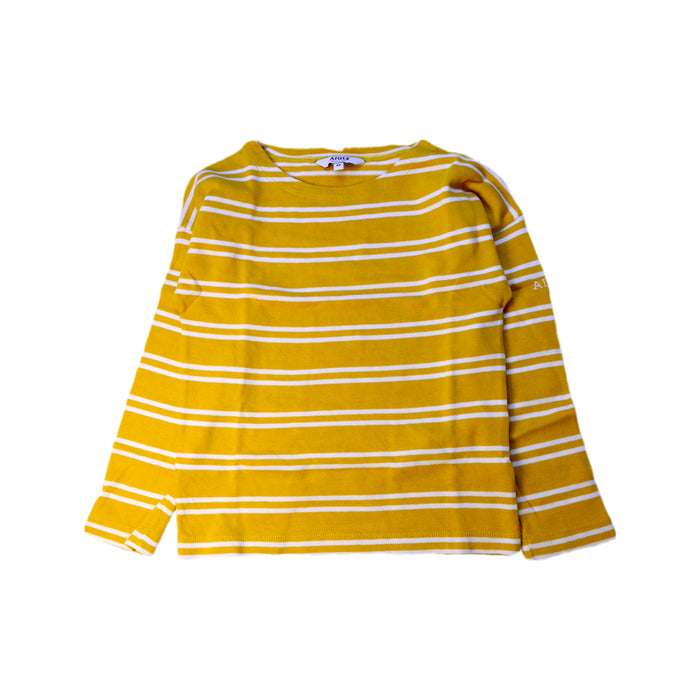 A Yellow Long Sleeve T Shirts from Aigle in size 8Y for boy. (Front View)
