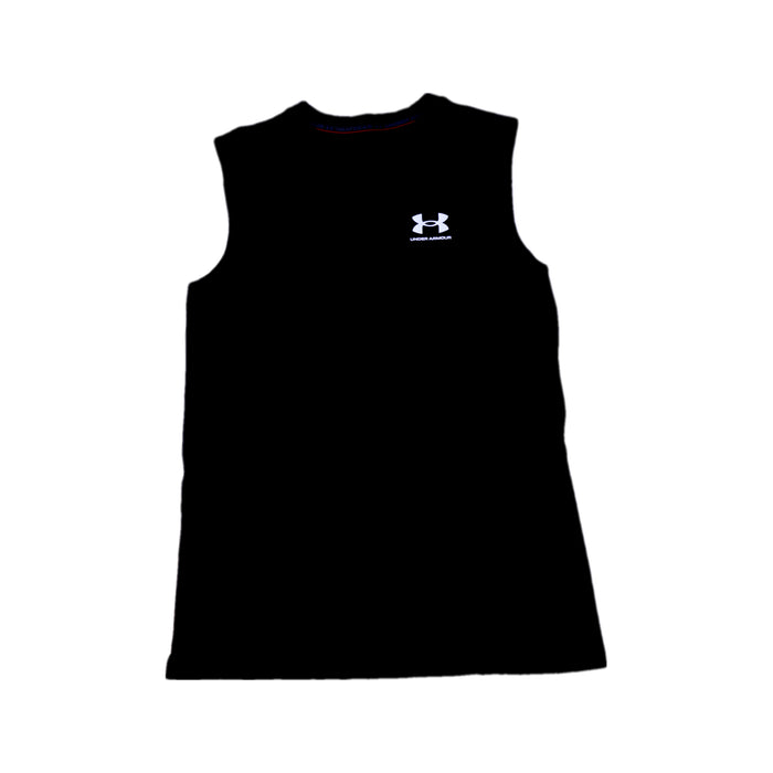 A Black Active Tops from Under Armour in size 10Y for boy. (Front View)