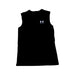 A Black Active Tops from Under Armour in size 10Y for boy. (Front View)