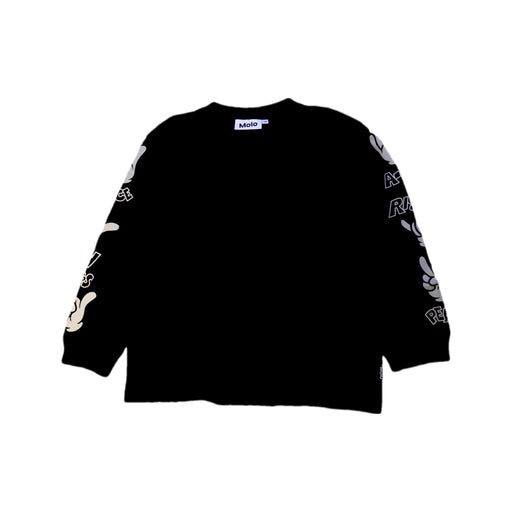 A Black Crewneck Sweatshirts from Molo in size 7Y for boy. (Front View)