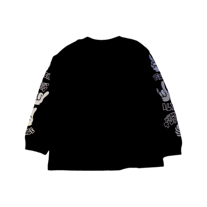 A Black Crewneck Sweatshirts from Molo in size 7Y for boy. (Back View)