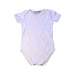 A White Short Sleeve Bodysuits from Bonpoint in size 3-6M for boy. (Front View)