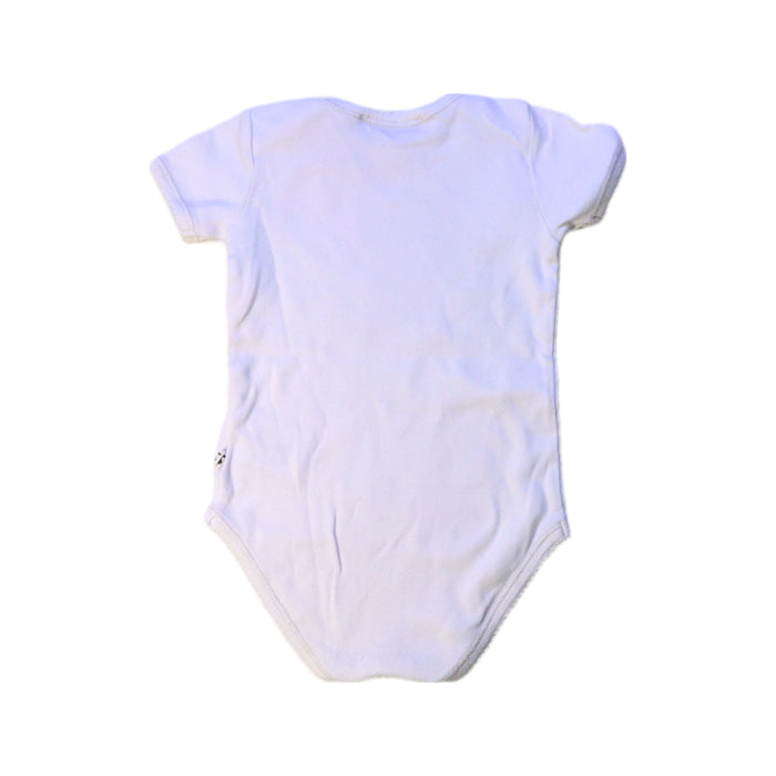 A White Short Sleeve Bodysuits from Bonpoint in size 3-6M for boy. (Back View)