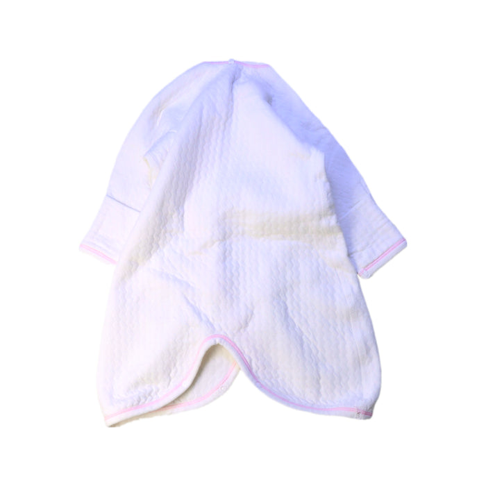 A White Sleepsacs from Mides in size 0-3M for girl. (Back View)