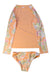 A Orange Rash Guards from Roxy in size 6T for girl. (Back View)