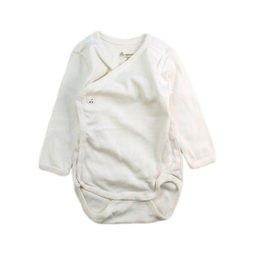 A White Long Sleeve Bodysuits from Bonpoint in size 3T for neutral. (Front View)