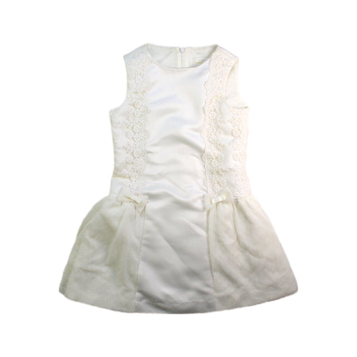 A Ivory Sleeveless Dresses from Nicholas & Bears in size 4T for girl. (Front View)