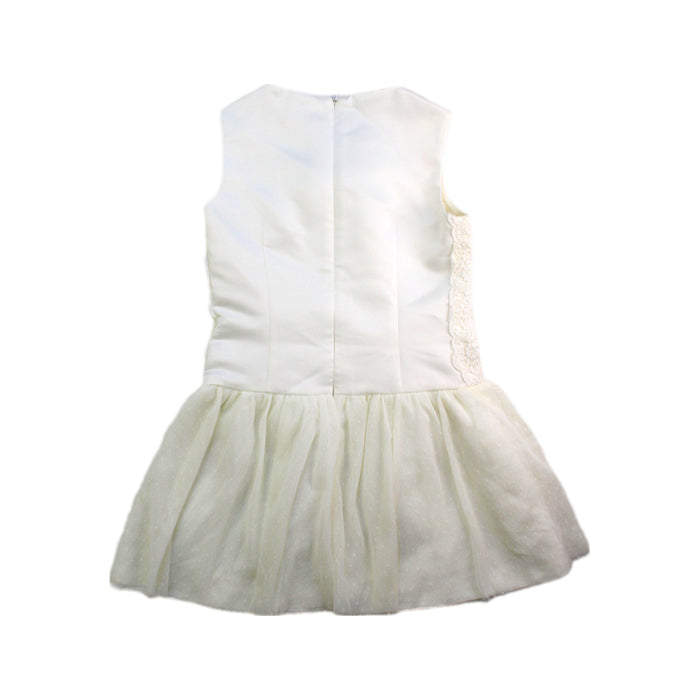 A Ivory Sleeveless Dresses from Nicholas & Bears in size 4T for girl. (Back View)