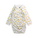 A White Long Sleeve Bodysuits from Petit Bateau in size 0-3M for boy. (Front View)