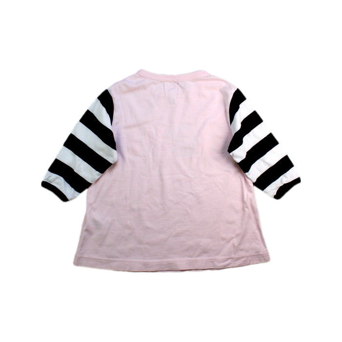 A Pink Long Sleeve T Shirts from BAPE KIDS in size 4T for girl. (Back View)