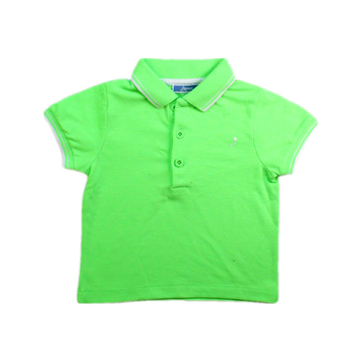 A Green Short Sleeve Polos from Jacadi in size 3T for boy. (Front View)