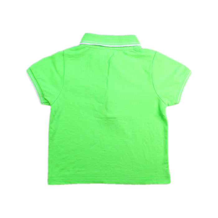 A Green Short Sleeve Polos from Jacadi in size 3T for boy. (Back View)