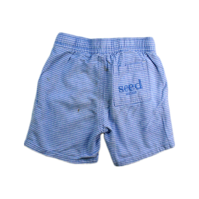 A Blue Shorts from Seed in size 2T for boy. (Back View)