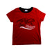 A Red Short Sleeve T Shirts from Petit Bateau in size 3T for boy. (Front View)
