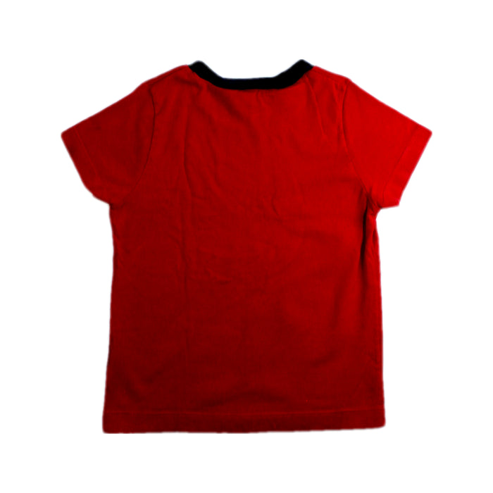 A Red Short Sleeve T Shirts from Petit Bateau in size 3T for boy. (Back View)