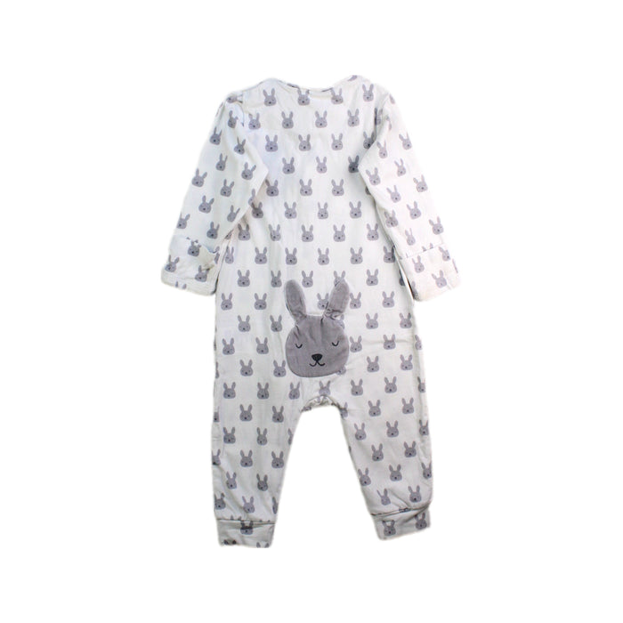 A White Onesies from Seed in size 6-12M for neutral. (Back View)