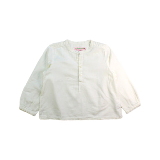 A White Long Sleeve Shirts from Bonpoint in size 2T for boy. (Front View)