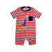 A Red Swimsuits from Sunuva in size 12-18M for boy. (Front View)